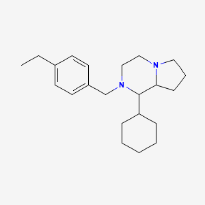 molecular formula C22H34N2 B5093258 1-cyclohexyl-2-(4-ethylbenzyl)octahydropyrrolo[1,2-a]pyrazine 