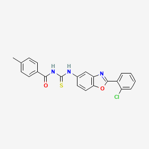 N-{[2-(2-chlorophenyl)-1,3-benzoxazol-5-yl]carbamothioyl}-4-methylbenzamide