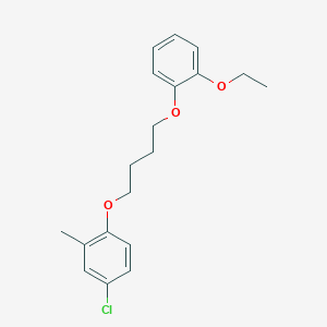 molecular formula C19H23ClO3 B5093291 4-chloro-1-[4-(2-ethoxyphenoxy)butoxy]-2-methylbenzene 