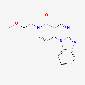 molecular formula C16H14N4O2 B5093297 5-(2-methoxyethyl)-1,5,9,11-tetrazatetracyclo[8.7.0.02,7.012,17]heptadeca-2(7),3,8,10,12,14,16-heptaen-6-one 