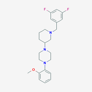 1-[1-(3,5-difluorobenzyl)-3-piperidinyl]-4-(2-methoxyphenyl)piperazine