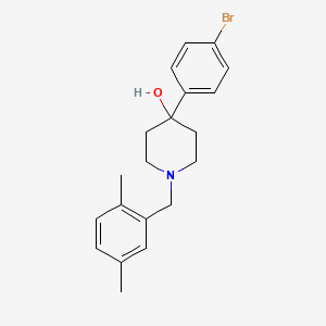 molecular formula C20H24BrNO B5093311 4-(4-bromophenyl)-1-(2,5-dimethylbenzyl)-4-piperidinol 