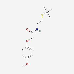 N-[2-(tert-butylthio)ethyl]-2-(4-methoxyphenoxy)acetamide