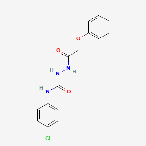 N-(4-chlorophenyl)-2-(phenoxyacetyl)hydrazinecarboxamide