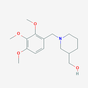 molecular formula C16H25NO4 B5093359 [1-(2,3,4-trimethoxybenzyl)-3-piperidinyl]methanol 