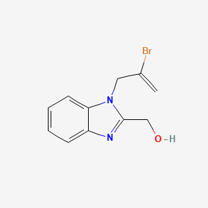 molecular formula C11H11BrN2O B5093391 (1-(2-bromoallyl)-1H-benzo[d]imidazol-2-yl)methanol CAS No. 5988-52-3