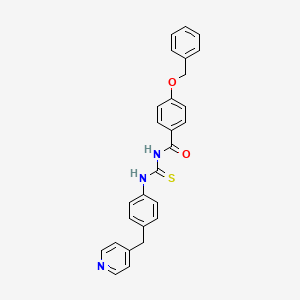 4-(benzyloxy)-N-({[4-(4-pyridinylmethyl)phenyl]amino}carbonothioyl)benzamide