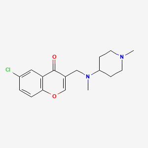 molecular formula C17H21ClN2O2 B5093462 6-chloro-3-{[methyl(1-methyl-4-piperidinyl)amino]methyl}-4H-chromen-4-one 