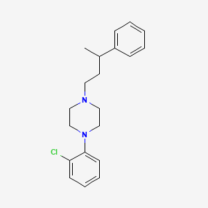 1-(2-chlorophenyl)-4-(3-phenylbutyl)piperazine