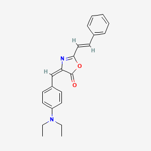 4-[4-(diethylamino)benzylidene]-2-(2-phenylvinyl)-1,3-oxazol-5(4H)-one