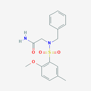 N~2~-benzyl-N~2~-[(2-methoxy-5-methylphenyl)sulfonyl]glycinamide