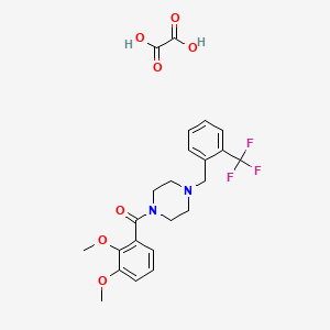 1-(2,3-dimethoxybenzoyl)-4-[2-(trifluoromethyl)benzyl]piperazine oxalate