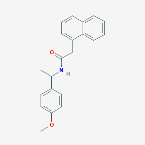 molecular formula C21H21NO2 B5093583 N-[1-(4-methoxyphenyl)ethyl]-2-(naphthalen-1-yl)acetamide 