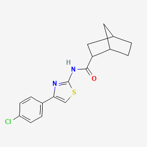 N-[4-(4-chlorophenyl)-1,3-thiazol-2-yl]bicyclo[2.2.1]heptane-2-carboxamide