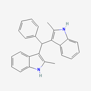 molecular formula C25H22N2 B5093599 3,3'-(phenylmethylene)bis(2-methyl-1H-indole) CAS No. 17371-59-4