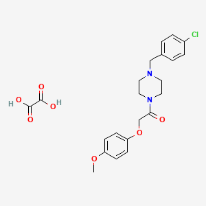 1-(4-chlorobenzyl)-4-[(4-methoxyphenoxy)acetyl]piperazine oxalate