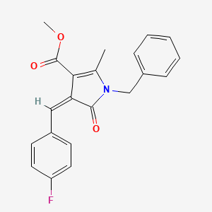 methyl (4Z)-1-benzyl-4-(4-fluorobenzylidene)-2-methyl-5-oxo-4,5-dihydro-1H-pyrrole-3-carboxylate