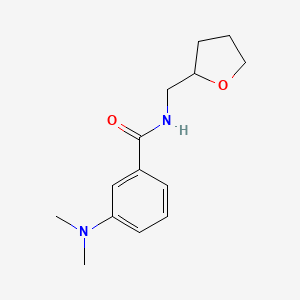 molecular formula C14H20N2O2 B5093663 3-(dimethylamino)-N-(oxolan-2-ylmethyl)benzamide 