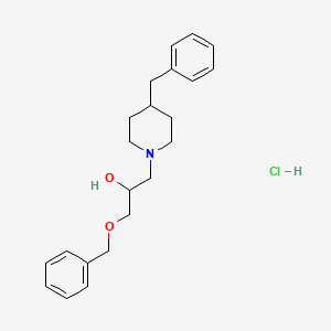 1-(4-Benzylpiperidin-1-yl)-3-phenylmethoxypropan-2-ol;hydrochloride