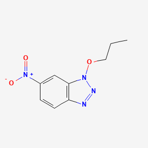 molecular formula C9H10N4O3 B5093679 6-nitro-1-propoxybenzotriazole 