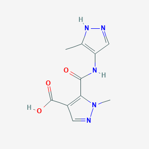 1-methyl-5-{[(3-methyl-1H-pyrazol-4-yl)amino]carbonyl}-1H-pyrazole-4-carboxylic acid