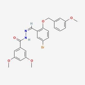 N'-{5-bromo-2-[(3-methoxybenzyl)oxy]benzylidene}-3,5-dimethoxybenzohydrazide