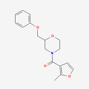 molecular formula C17H19NO4 B5093793 4-(2-methyl-3-furoyl)-2-(phenoxymethyl)morpholine 