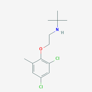 molecular formula C13H19Cl2NO B5093805 N-[2-(2,4-dichloro-6-methylphenoxy)ethyl]-2-methylpropan-2-amine 