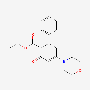 Ethyl 4-morpholin-4-yl-2-oxo-6-phenylcyclohex-3-ene-1-carboxylate