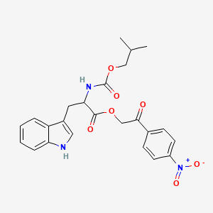 molecular formula C24H25N3O7 B5093843 2-(4-nitrophenyl)-2-oxoethyl N-(isobutoxycarbonyl)tryptophanate CAS No. 1397005-57-0