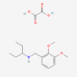 molecular formula C16H25NO6 B5093850 N-[(2,3-dimethoxyphenyl)methyl]pentan-3-amine;oxalic acid 