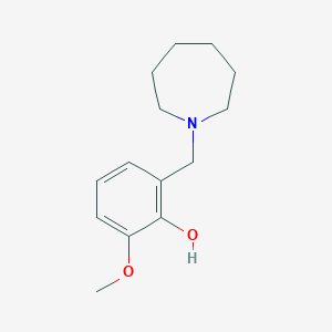 molecular formula C14H21NO2 B5093855 2-(Azepan-1-ylmethyl)-6-methoxyphenol 