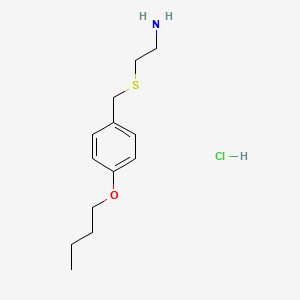 molecular formula C13H22ClNOS B5093894 2-[(4-butoxyphenyl)methylsulfanyl]ethanamine;hydrochloride 