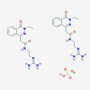 molecular formula C30H42N12O8S B5093906 N-[2-(diaminomethylideneamino)ethyl]-2-(3-ethyl-4-oxophthalazin-1-yl)acetamide;sulfuric acid 