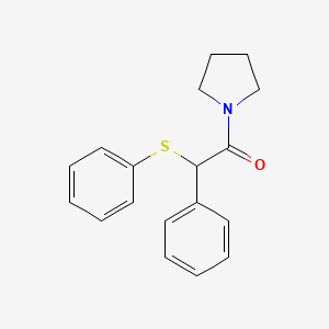 2-Phenyl-2-(phenylsulfanyl)-1-(pyrrolidin-1-yl)ethanone