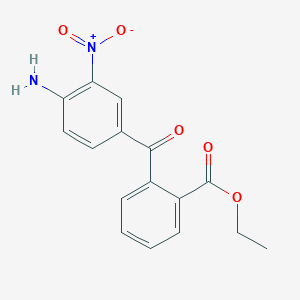 molecular formula C16H14N2O5 B5094029 ethyl 2-(4-amino-3-nitrobenzoyl)benzoate 