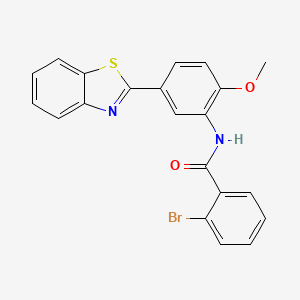 N-[5-(1,3-benzothiazol-2-yl)-2-methoxyphenyl]-2-bromobenzamide