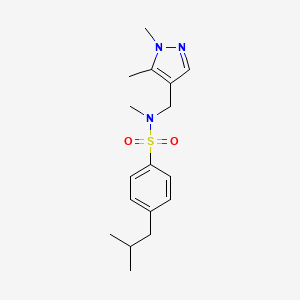 N~1~-[(1,5-DIMETHYL-1H-PYRAZOL-4-YL)METHYL]-4-ISOBUTYL-N~1~-METHYL-1-BENZENESULFONAMIDE