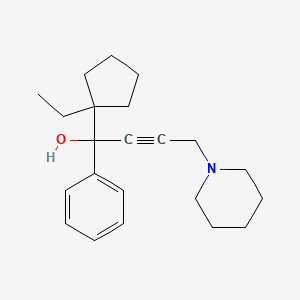 1-(1-Ethylcyclopentyl)-1-phenyl-4-(piperidin-1-yl)but-2-yn-1-ol