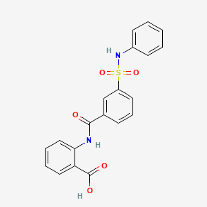 2-[[3-(phenylsulfamoyl)benzoyl]amino]benzoic acid