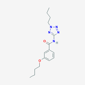 molecular formula C16H23N5O2 B509407 3-butoxy-N-(2-butyltetrazol-5-yl)benzamide CAS No. 765926-14-5