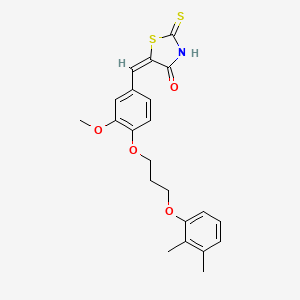 5-{4-[3-(2,3-dimethylphenoxy)propoxy]-3-methoxybenzylidene}-2-thioxo-1,3-thiazolidin-4-one