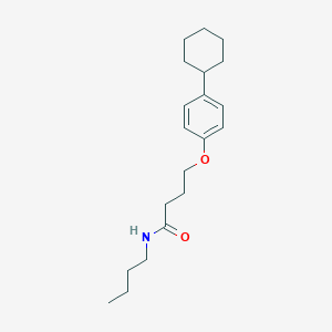 molecular formula C20H31NO2 B5094103 N-butyl-4-(4-cyclohexylphenoxy)butanamide 