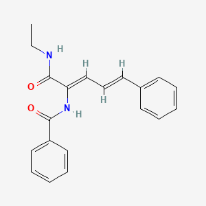 molecular formula C20H20N2O2 B5094109 N-[(2Z,4E)-1-(ethylamino)-1-oxo-5-phenylpenta-2,4-dien-2-yl]benzamide 