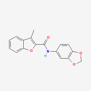 N-(1,3-benzodioxol-5-yl)-3-methyl-1-benzofuran-2-carboxamide