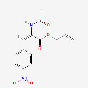 molecular formula C14H14N2O5 B5094131 allyl 2-(acetylamino)-3-(4-nitrophenyl)acrylate 