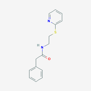 molecular formula C15H16N2OS B5094139 2-phenyl-N-(2-pyridin-2-ylsulfanylethyl)acetamide 