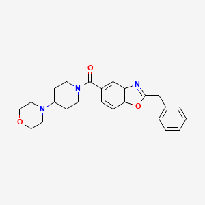 molecular formula C24H27N3O3 B5094150 2-benzyl-5-{[4-(4-morpholinyl)-1-piperidinyl]carbonyl}-1,3-benzoxazole 