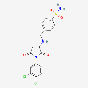 4-({[1-(3,4-dichlorophenyl)-2,5-dioxo-3-pyrrolidinyl]amino}methyl)benzenesulfonamide