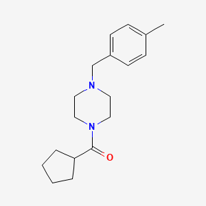 CYCLOPENTYL[4-(4-METHYLBENZYL)PIPERAZINO]METHANONE